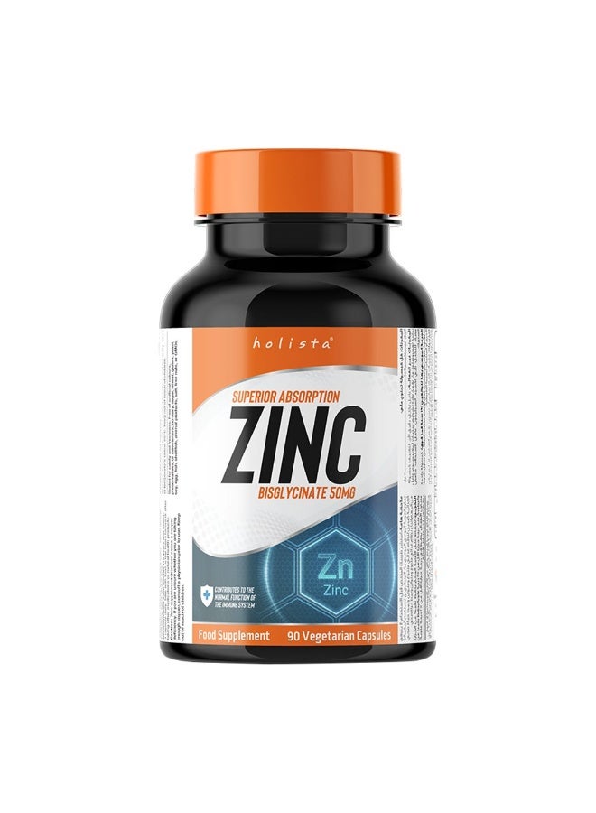 Holista Zinc Bisglycinate - 50 mg - 90 Cap - Image 1